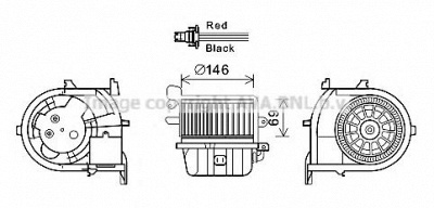 AVA QUALITY COOLING rt8588 -  Электродвигатель, вентиляция салона